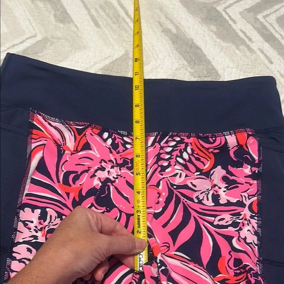 Lilly Pulitzer Luxletic Cropped Athletic Leggings Pants L Large - Picture 7 of 10